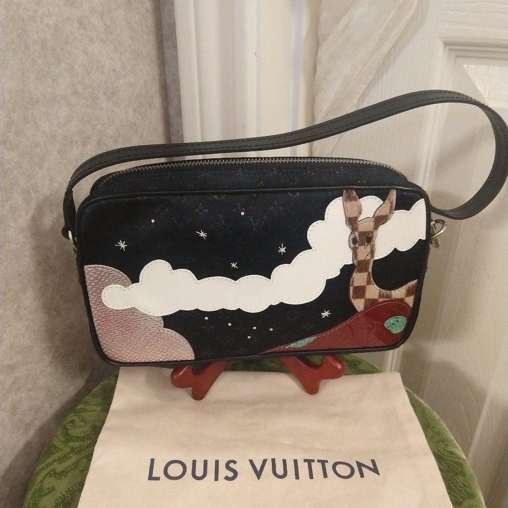 Louis Vuitton Conte de Fees Black Satin Pochette